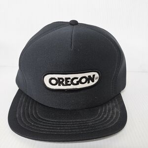 Black Oregon Logo Cap Vintage  Cap0013